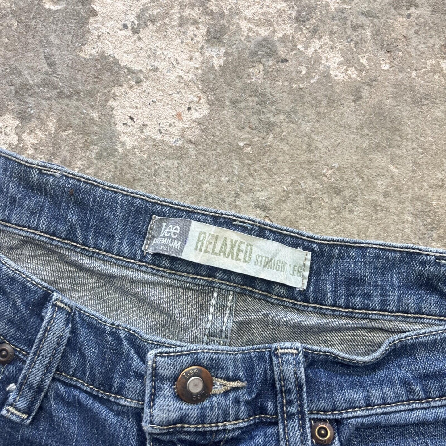 Blue Denim Lee Men’s Cut Off Shorts | W36