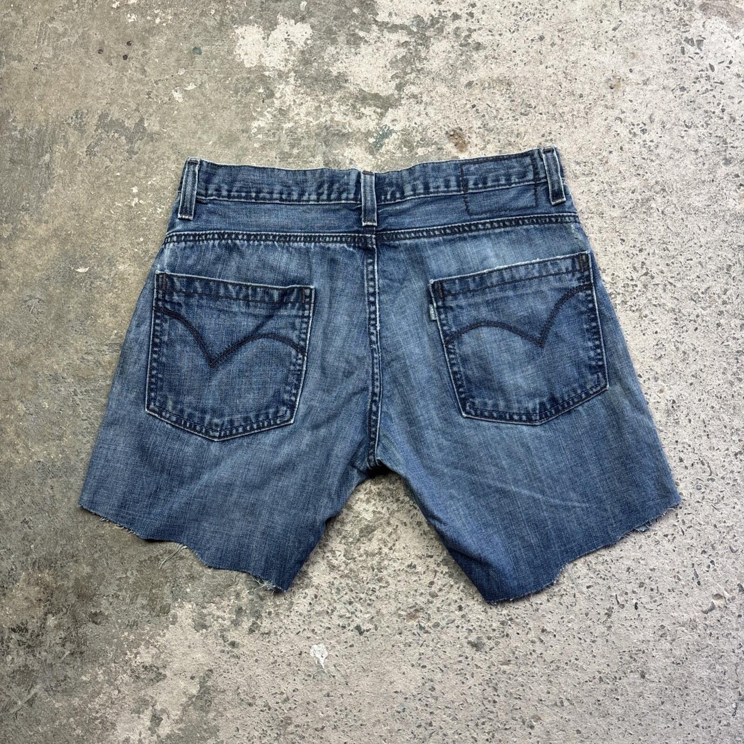 Blue Silver Tab Levi’s Denim Jean Shorts | W32"