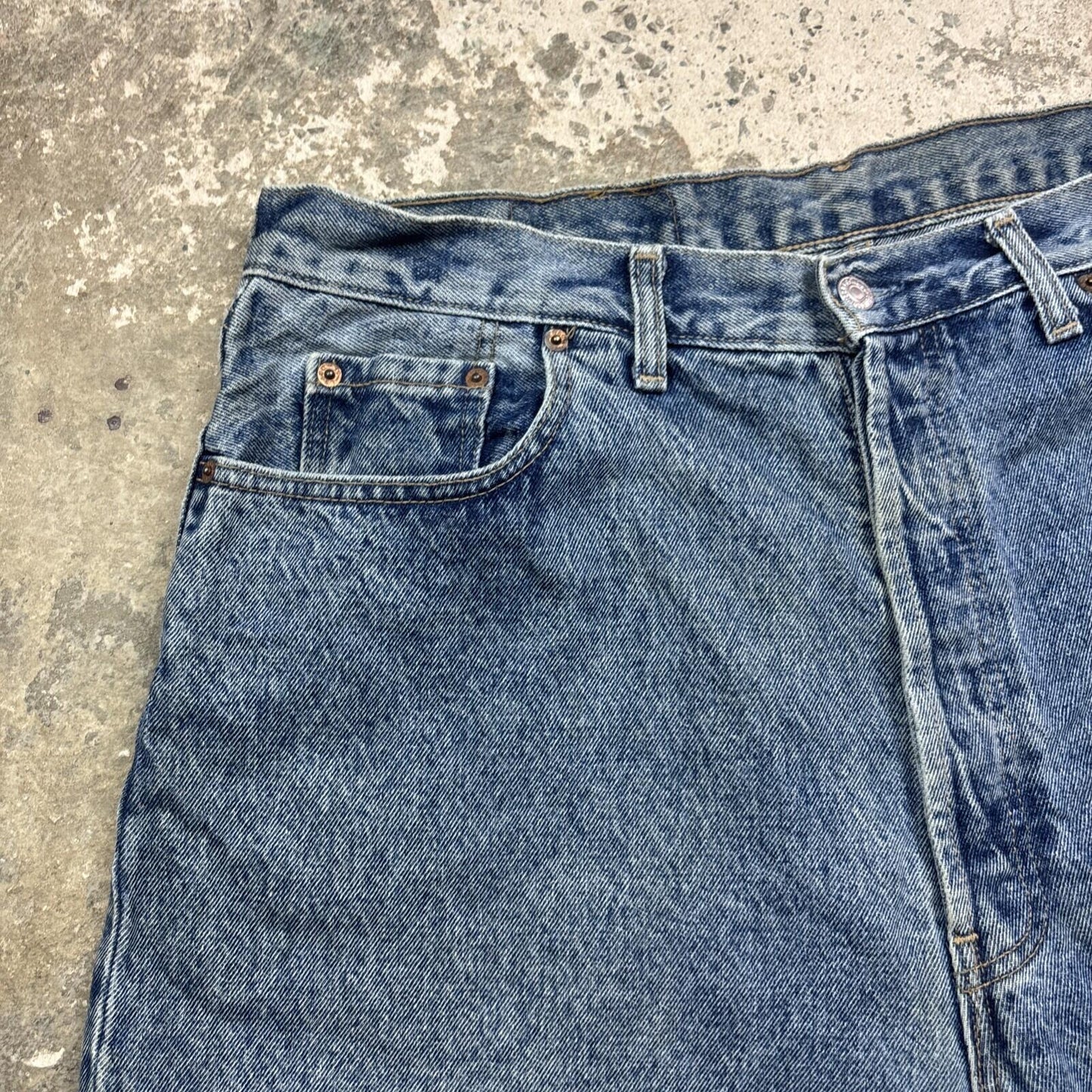 Blue Denim Levi’s 508 Cut Off Jorts | W36"