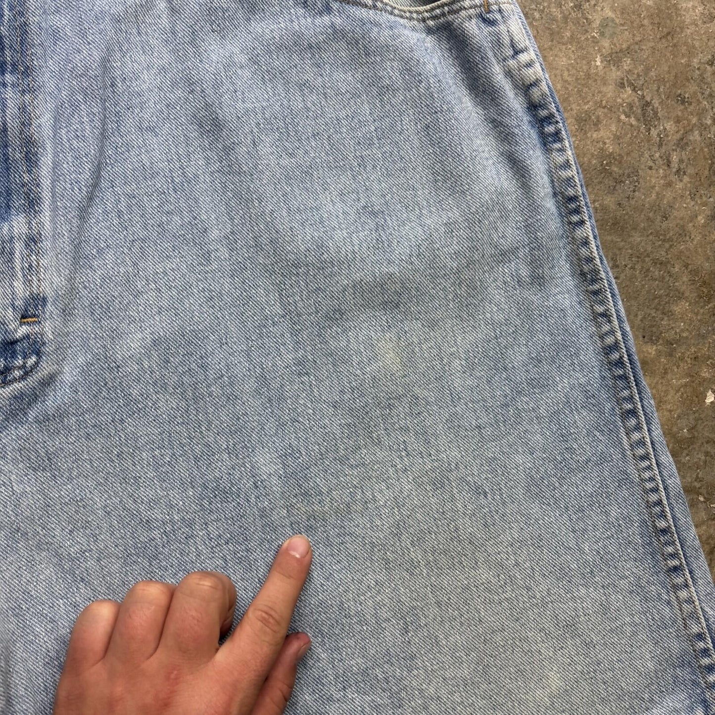 Vintage Light Blue Denim Wrangler  Bermuda Shorts | W42