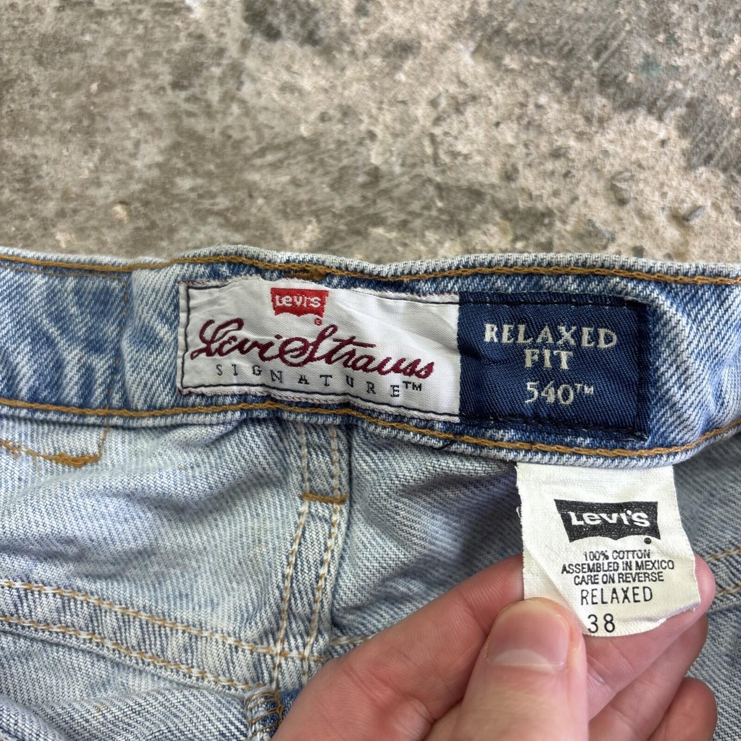 Vintage Blue Levi’s 540 Relaxed Fit Jean Shorts | W38"