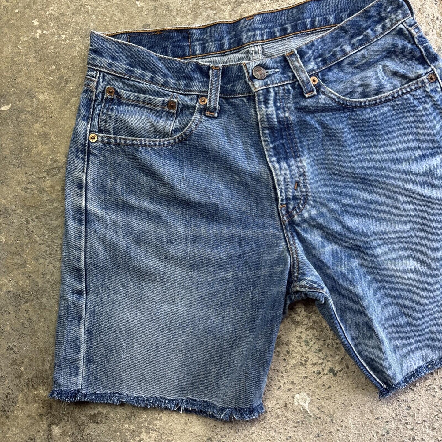Blue Levi’s Denim Cut Off Shorts | W30"