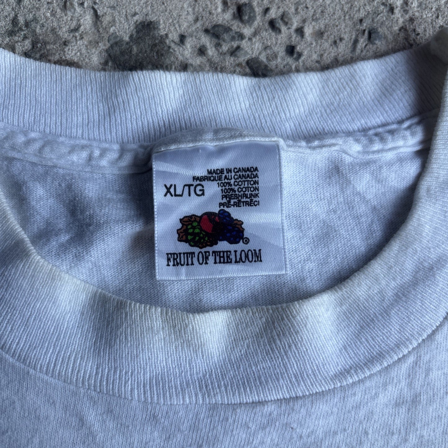 Vintage White Koala Graphic Single Stitch T-shirt | Size XL