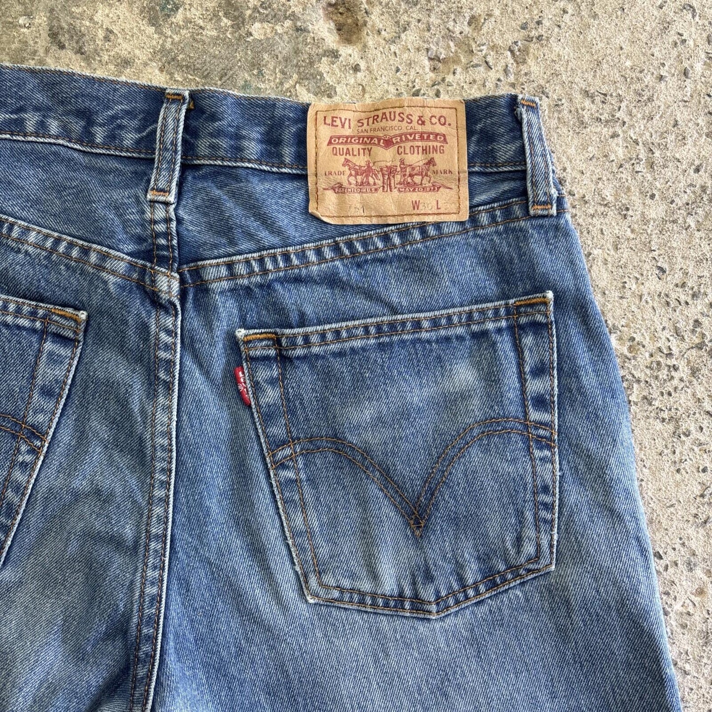 Blue Levi’s Denim Cut Off Shorts | W30"