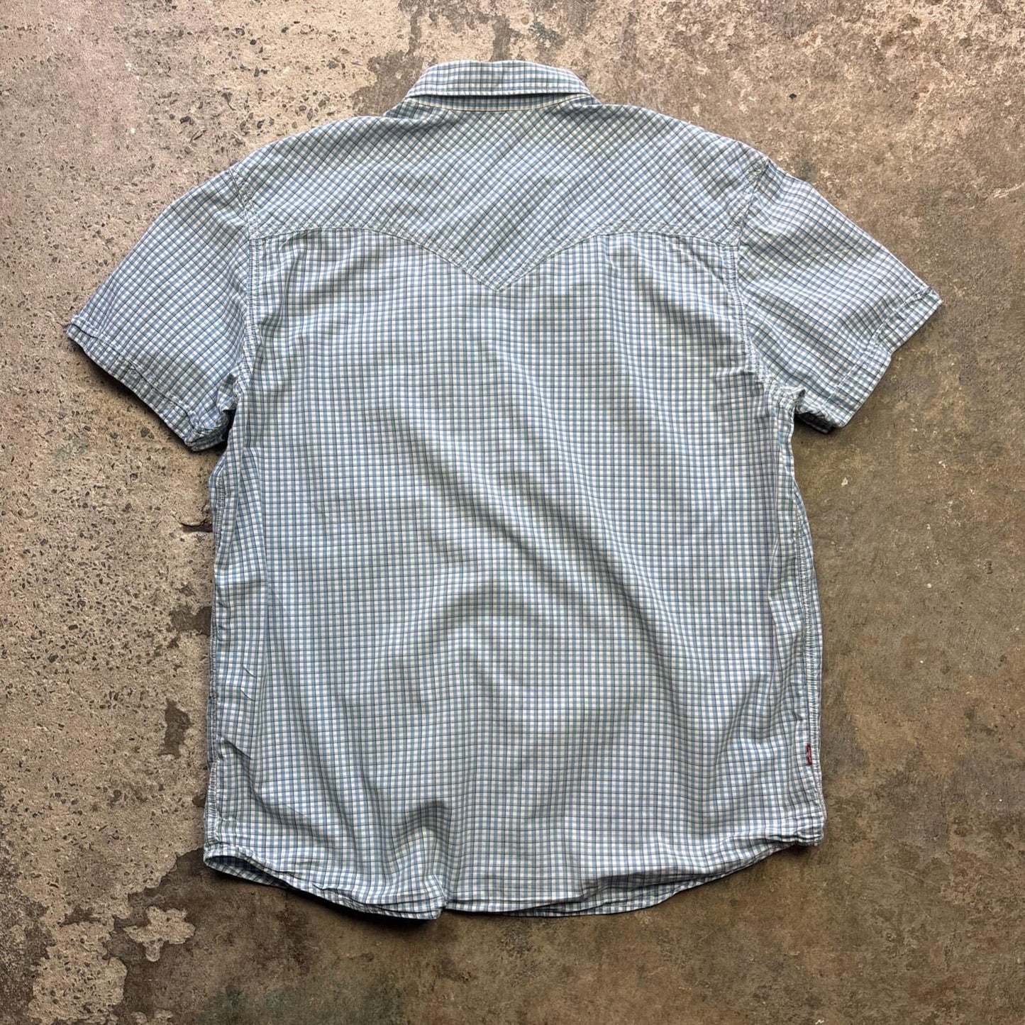 Blue Levi’s Chequered Short Sleeved Shirt Men’s  - XL