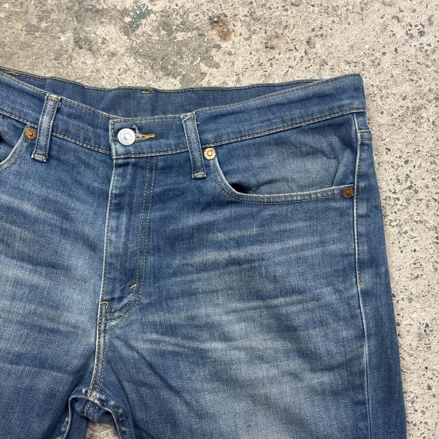 Blue Denim Levi’s 511 Cut-Off Jean Shorts | W36"