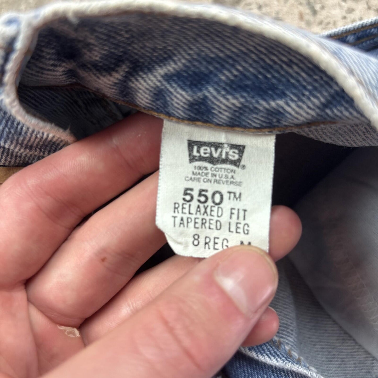 Blue Levis 550 Made in USA Cut Denim Women’s Jean Shorts | W26" / Size 8