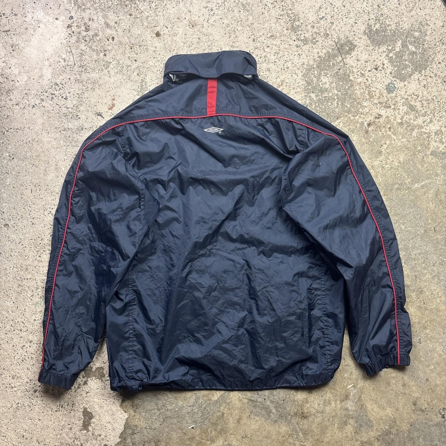 00s Navy England Umbro Men’s Windbreaker Jacket | M