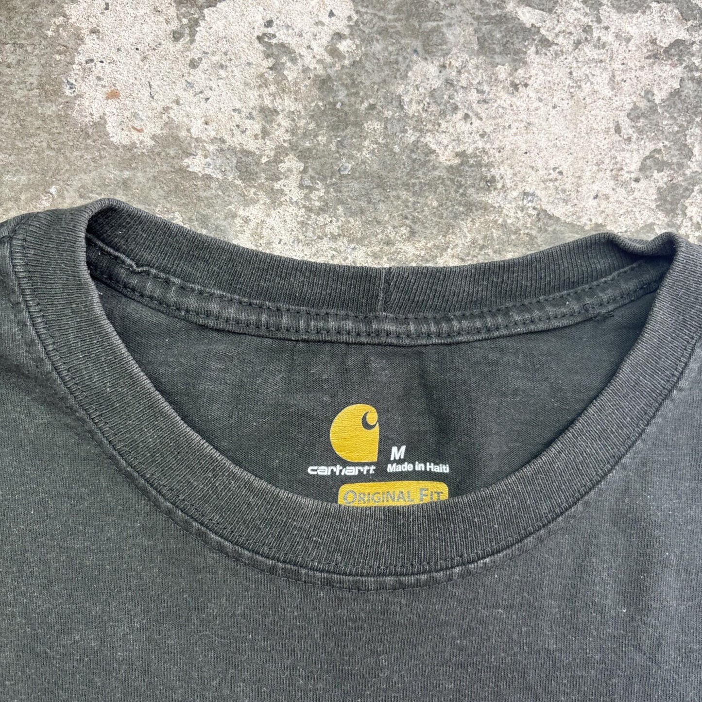 Olive Green Carhartt Pocket Original Fit Men’s T-shirt - M