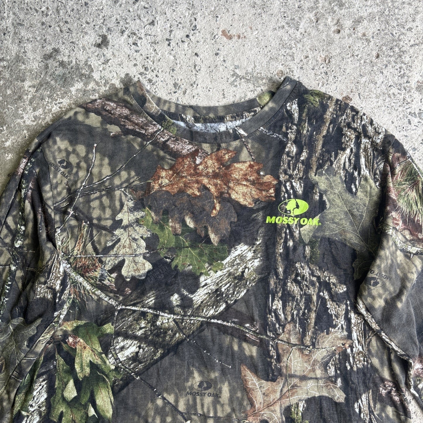 Real Tree Camouflage Mossy Oak Long Sleeve T-shirt | Size XL