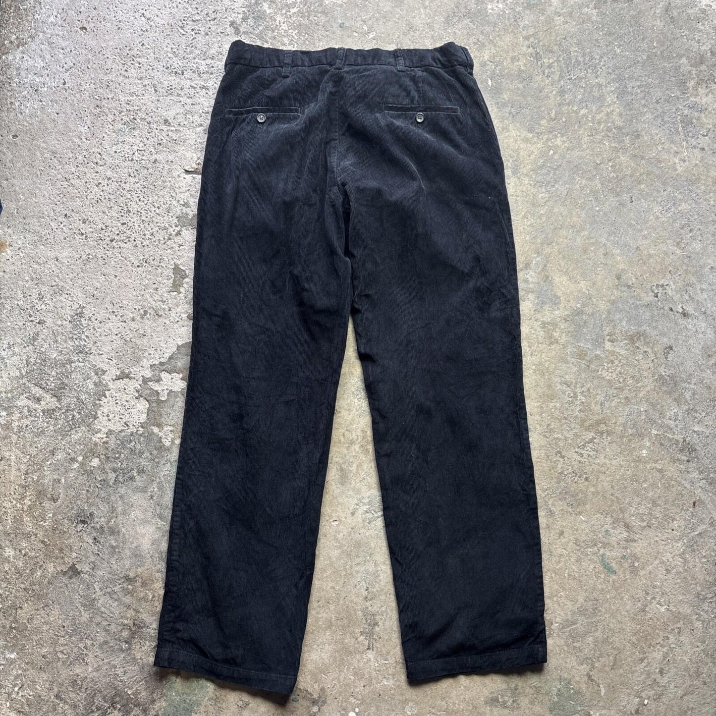 Black Corduroy Men’s Trousers - W36