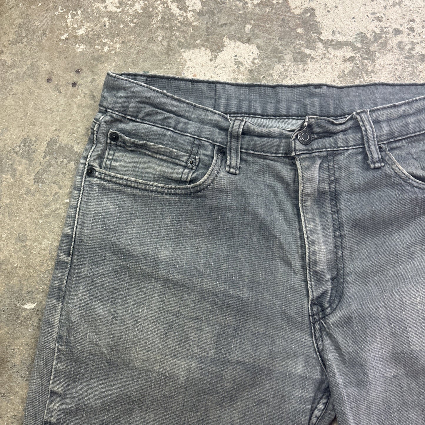 Grey Levis 511 Cut Off Jean Shorts | W36"