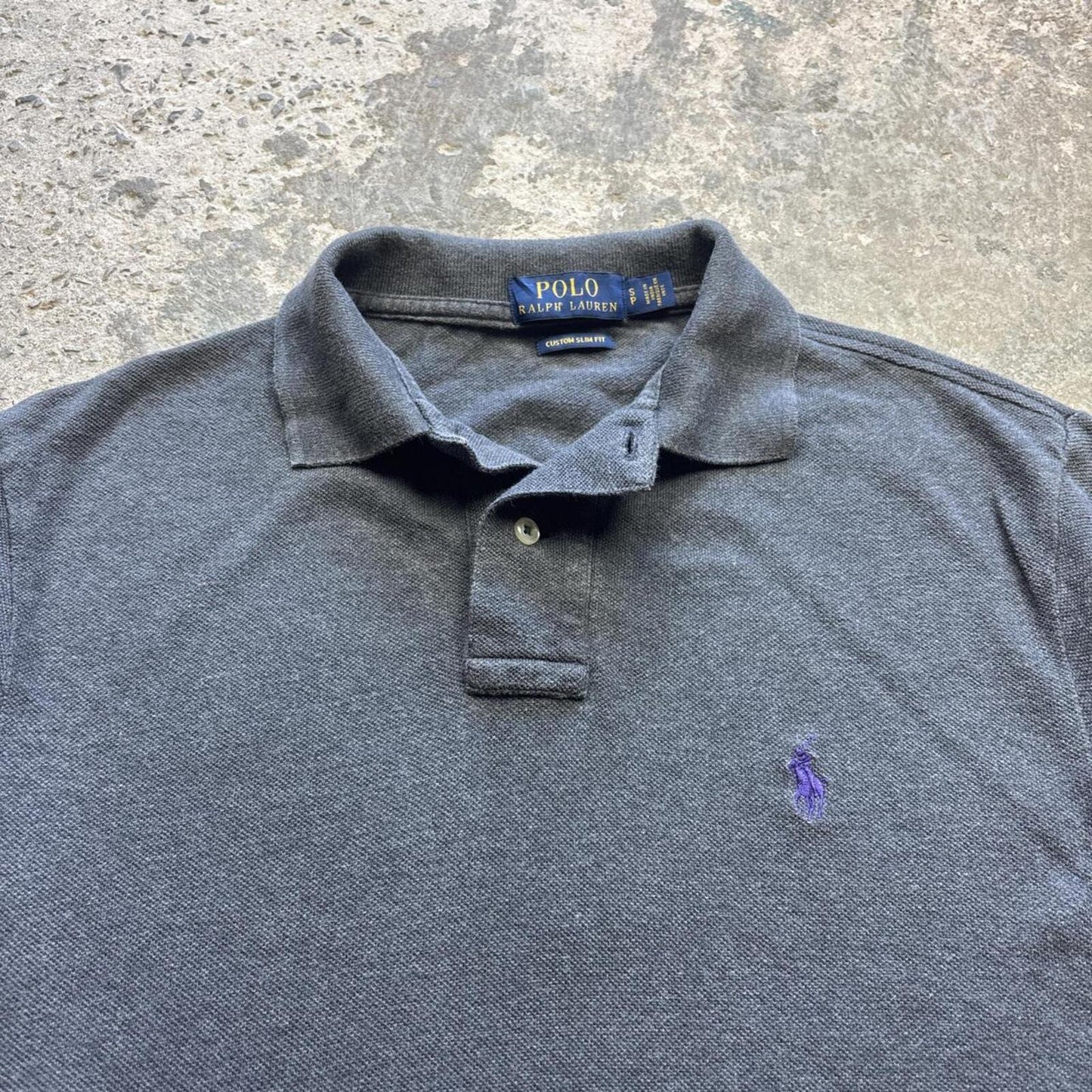 Grey Polo Ralph Lauren Polo Shirt - S