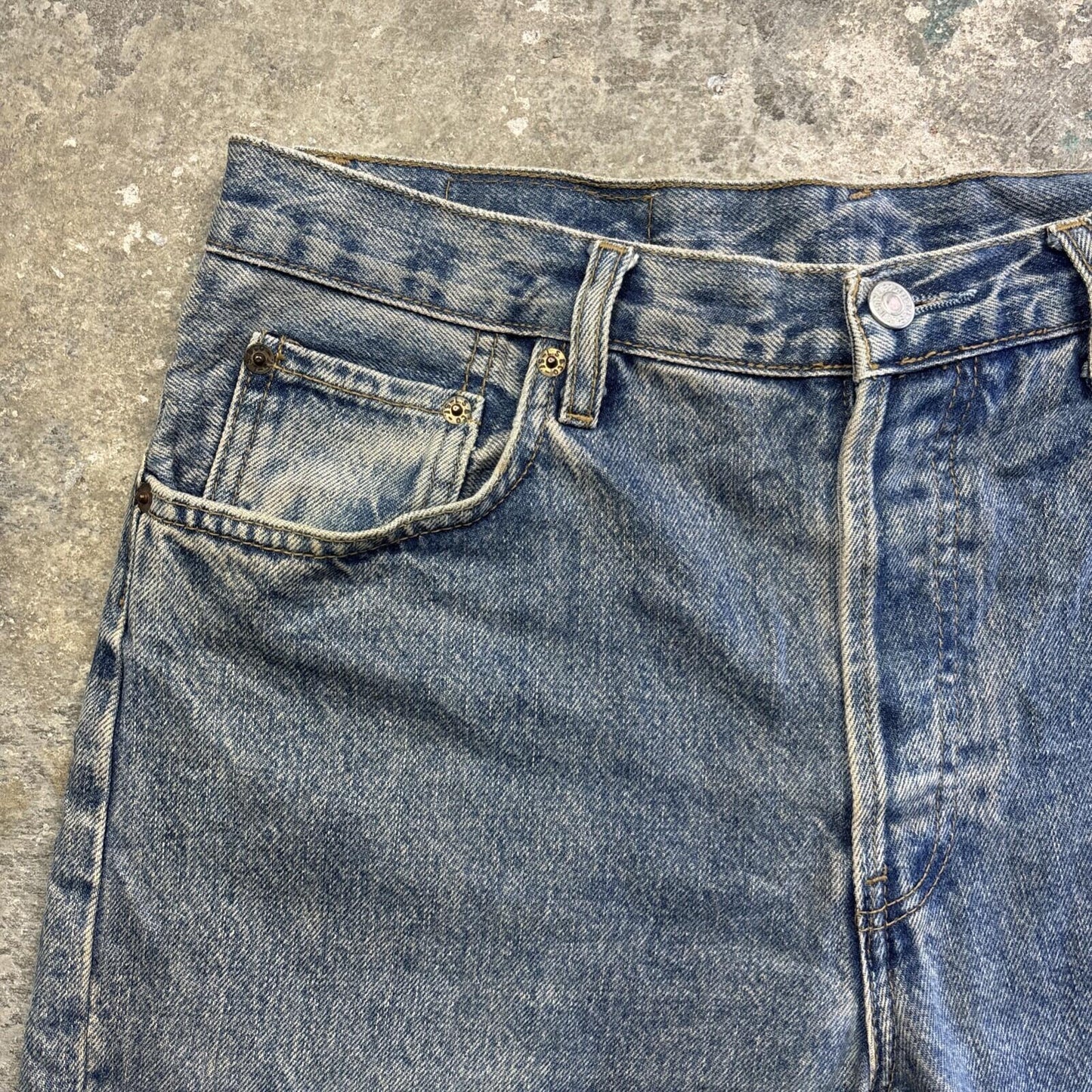 Vintage Blue Levi’s Cut Off Denim Jean Shorts | W33"