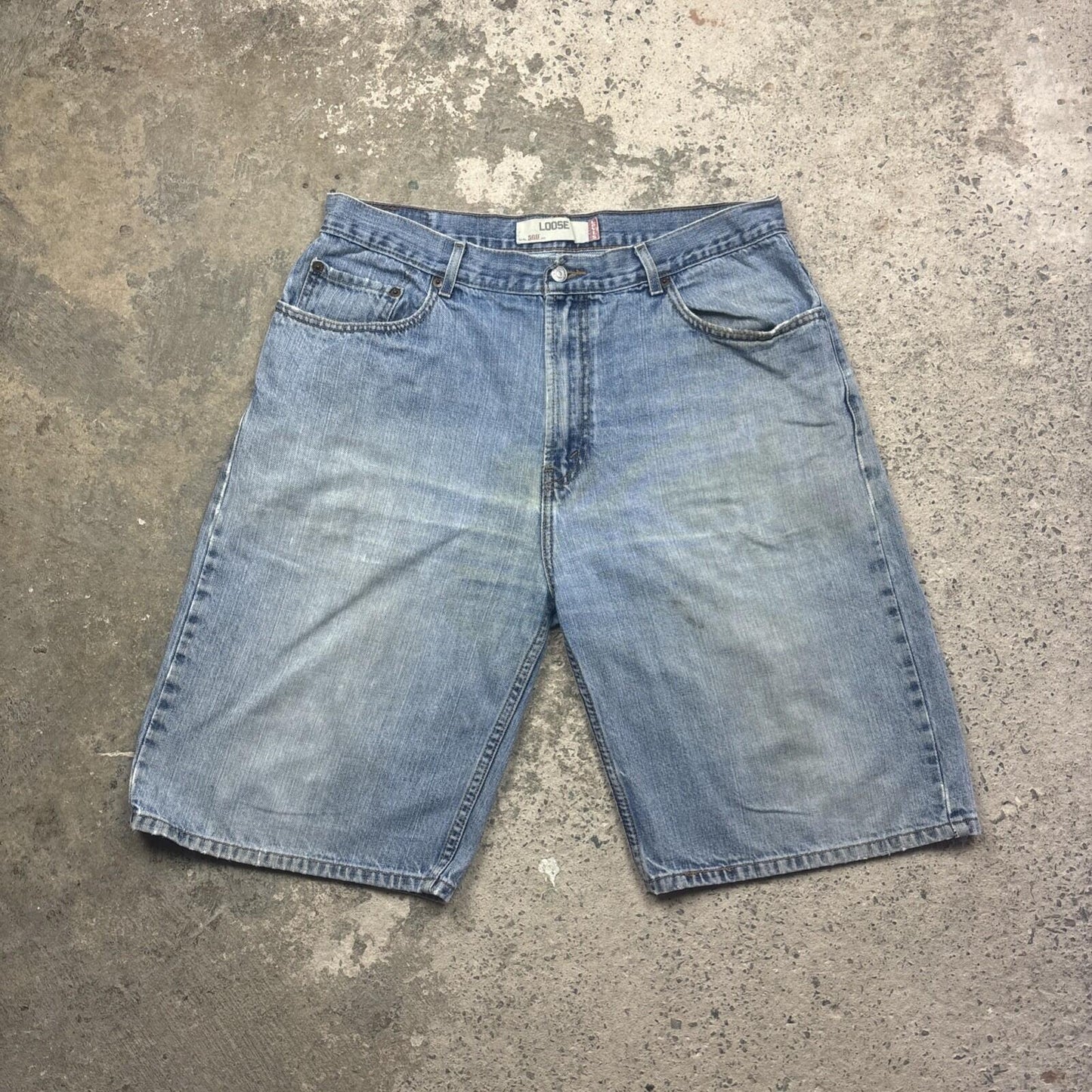 Blue Denim Levi’s 569 Jean Shorts | W36"