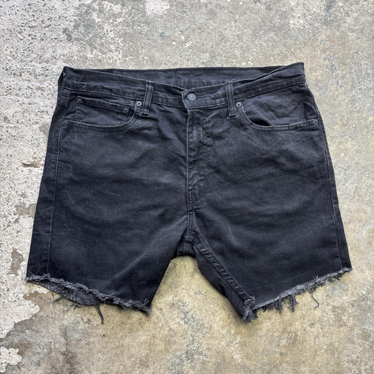 Black Levi 512 Men’s Cut Off Shorts - W36