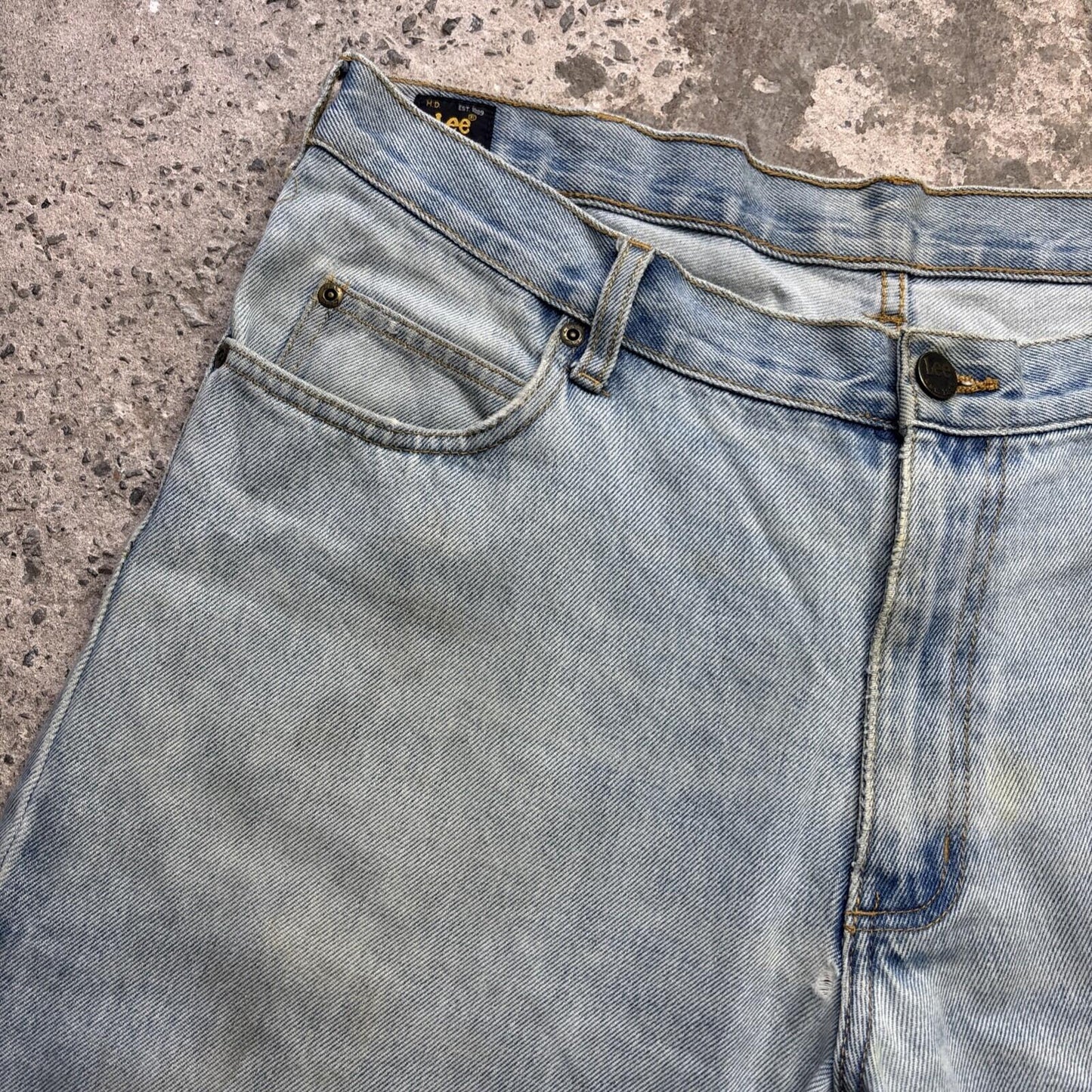 Light Blue Lee Denim Bermuda Men’s Shorts | W38